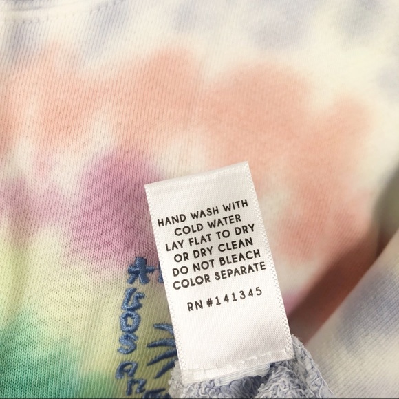 Daydreamer LA Eye Shrunken Hoodie Prismatic Tie Dye - Picture 9 of 12